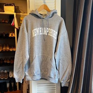 Jerzees Gray New Hampshire Hoodie